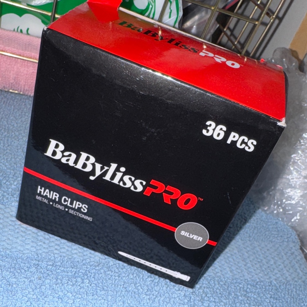 BaBylissPRO Silver Hair Clips - 36 Pack